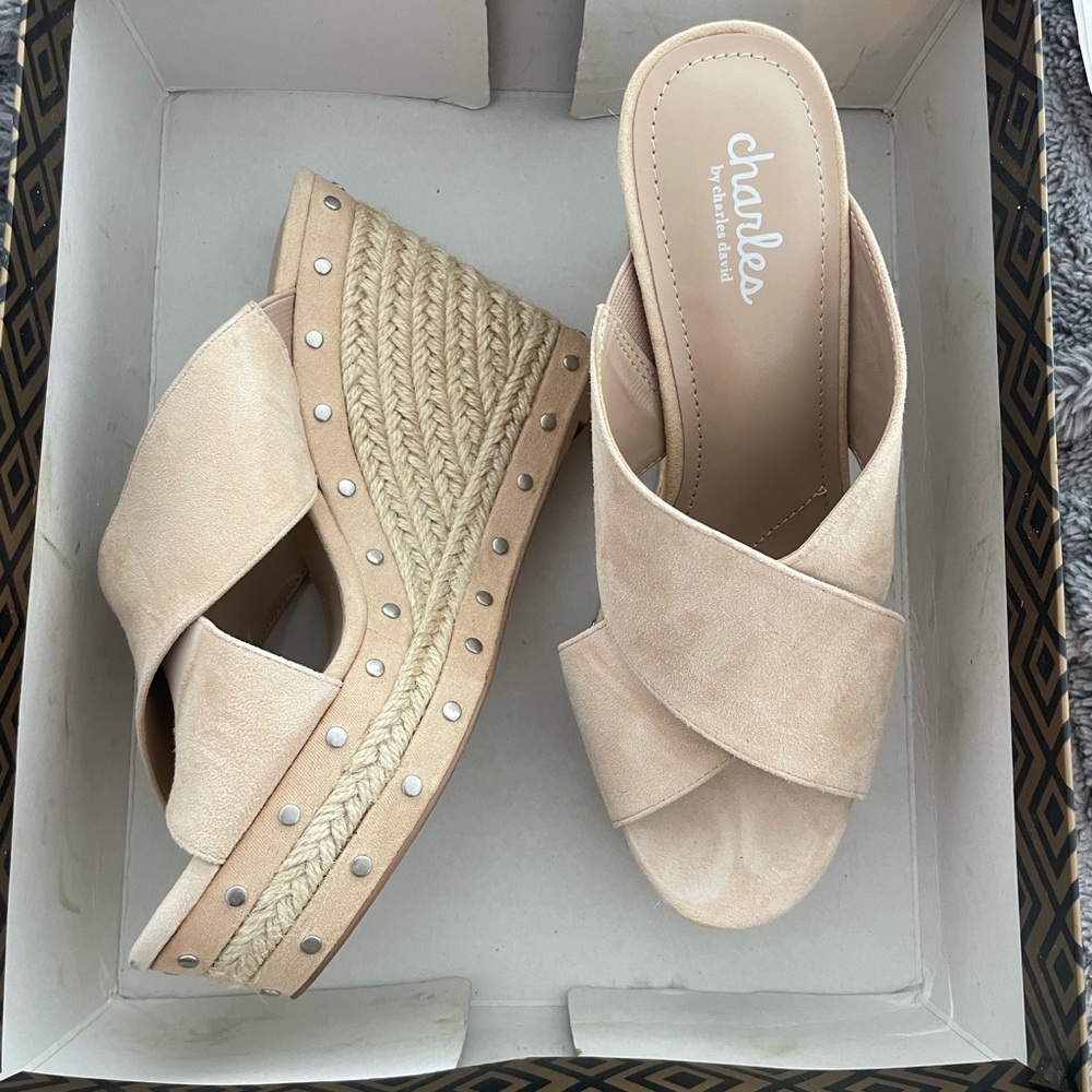 Charles by Charles David Sandal Wedge Heel